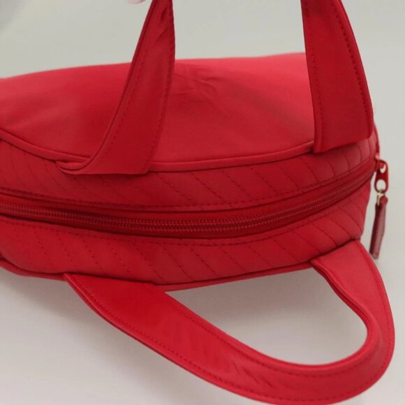 SAINT LAURENT Hand Bag Nylon Red Auth - Picture 10 of 16